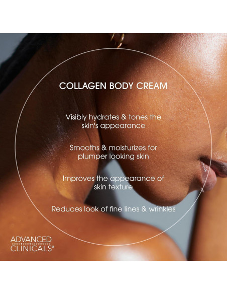 Crema de Colágeno Avanzada para Cuerpo y Cara 453.6g - Advanced Clinicals