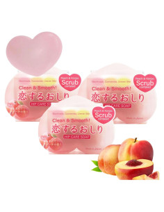 Jabón Natural Exfoliante Pelican con Aloe y Durazno 142 g