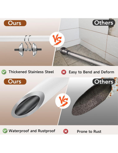 Barra de Seguridad Ajustable Widyana para Puertas Correderas 43-117 cm