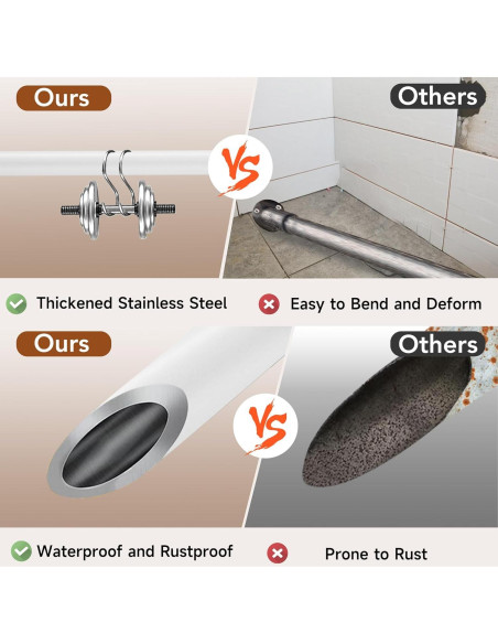 Barra de Seguridad Ajustable Widyana para Puertas Correderas 43-117 cm