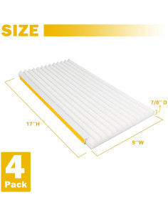 Paneles laterales de aire acondicionado LBG Products - 4 piezas, 43x23 cm, blanco 2