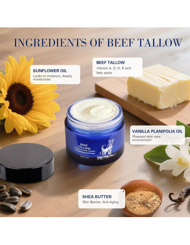 Bálsamo Hidratante Facial y Corporal SKSOYT - Grasa de Res Orgánica 308g