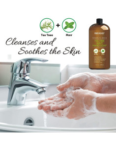 Jabón Líquido de Manos First Botany Menta y Árbol de Té 453g 2