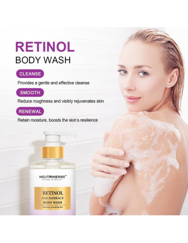 Gel de Ducha Antienvejecimiento Neutriherbs 500ml con Retinol y Aloe Vera