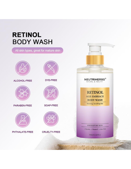 Gel de Ducha Antienvejecimiento Neutriherbs 500ml con Retinol y Aloe Vera
