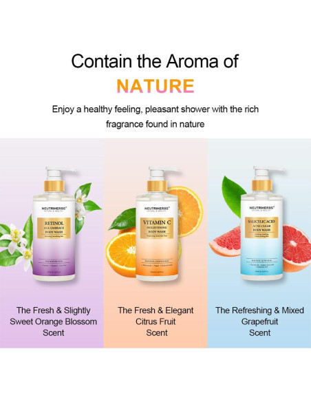 Gel de Ducha Antienvejecimiento Neutriherbs 500ml con Retinol y Aloe Vera