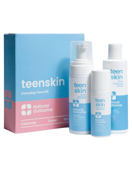 Kit de Cuidado Facial Natural Outcome para Adolescentes 3 Piezas