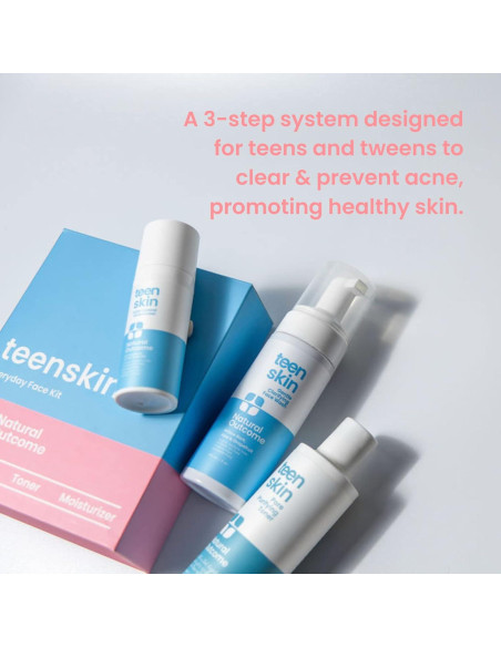 Kit de Cuidado Facial Natural Outcome para Adolescentes 3 Piezas