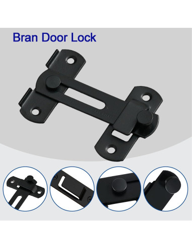 Cerradura de Puerta de Granero CRABSNAIL 4" Acero Inoxidable