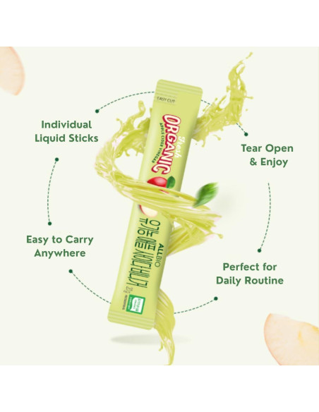 ALLBIO Vinagre de Sidra de Manzana Orgánico en Palitos 15 Unidades