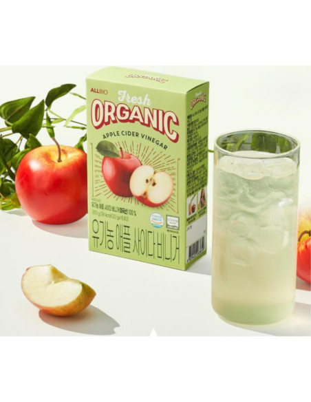 ALLBIO Vinagre de Sidra de Manzana Orgánico en Palitos 15 Unidades