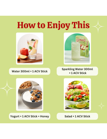 ALLBIO Vinagre de Sidra de Manzana Orgánico en Palitos 15 Unidades