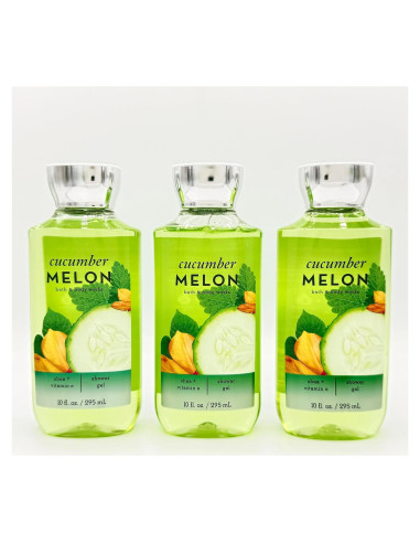 Set de 3 geles de ducha Bath & Body Works 284ml Melón Pepino