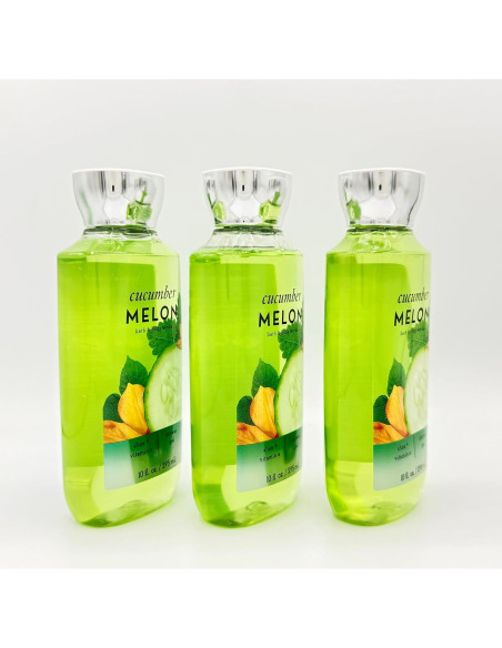 Set de 3 geles de ducha Bath & Body Works 284ml Melón Pepino