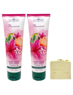 Crema Corporal Hidratante Baño y Cuerpo Trabajos Plumeria - 2 Unidades