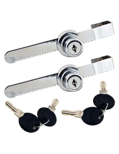 Cerradura de Trinquete WOOCH para Puerta de Vidrio Cromada - 2 Paquetes