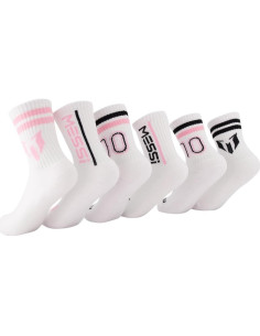 Calcetines de Messi para Niñas - Paquete de 6, Suaves y Cómodos 2