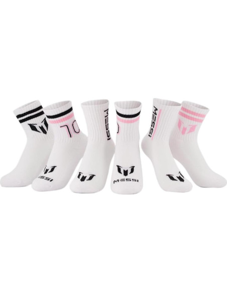 Calcetines de Messi para Niñas - Paquete de 6, Suaves y Cómodos