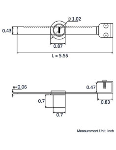 Cerradura de Trinquete WOOCH para Puerta de Vidrio Cromada - 2 Paquetes 2