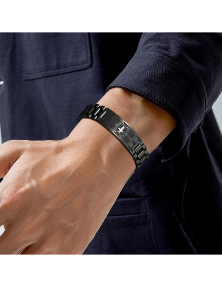 Pulsera de Fútbol Cristiana Ajustable Acero Inoxidable 21cm