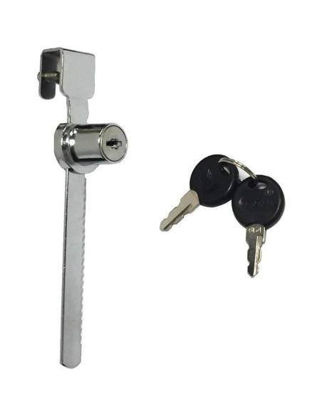 Cerradura de Trinquete WOOCH para Puerta de Vidrio Cromada - 2 Paquetes