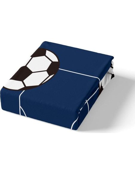 Juego de Sábanas Ajustadas de Fútbol Jejeloiu Individual