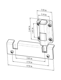 Cerradura Digital de Puerta Deslizante House Guard Blanca 2