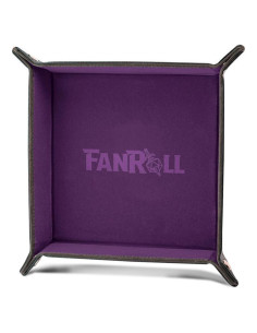 Bandeja Plegable de Terciopelo FanRoll para Dados - Púrpura