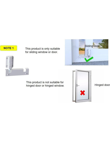 Cerradura Digital de Puerta Deslizante House Guard Blanca
