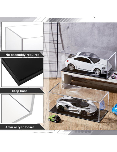Caja de Exhibición Acrílica Juexica 2 Pcs para Modelos 1:32