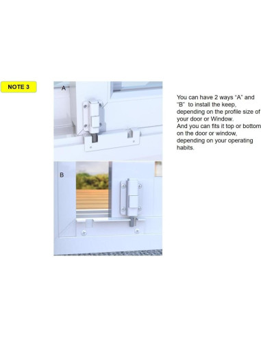 Cerradura Digital de Puerta Deslizante House Guard Blanca