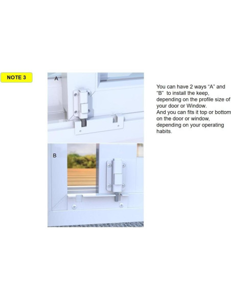 Cerradura Digital de Puerta Deslizante House Guard Blanca