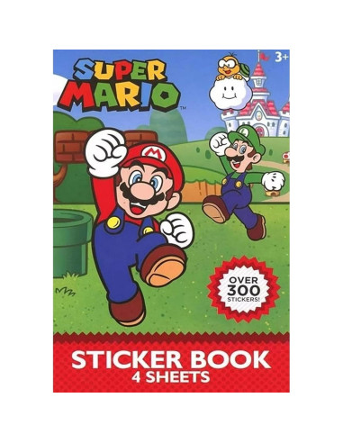 Set de Stickers Super Mario 300 Piezas Coloridos