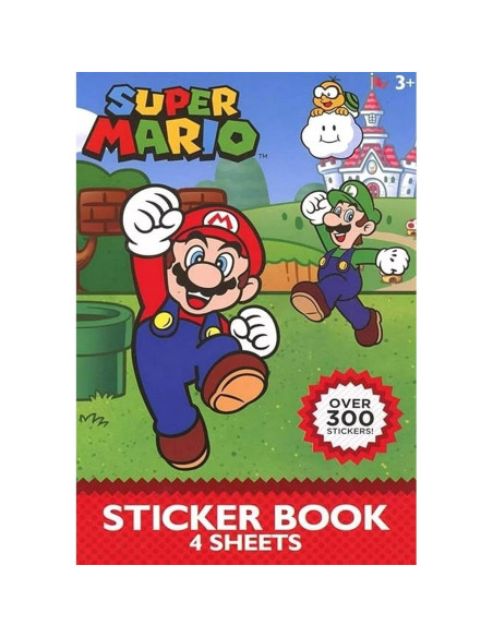 Set de Stickers Super Mario 300 Piezas Coloridos