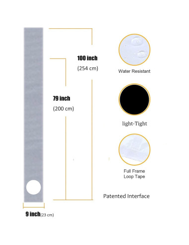 Kit de Ventilación para Aire Acondicionado Portátil tBesme - Sello Universal para Puertas Deslizantes 198-249 cm