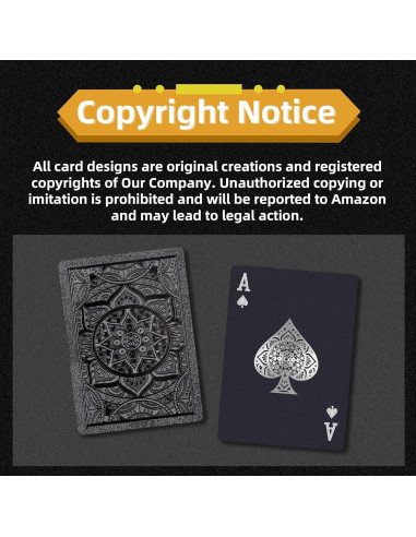 Baraja de Cartas de Póker Impermeables Wkchxd - 52 Cartas