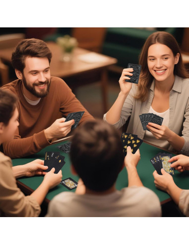 Baraja de Cartas de Póker Impermeables Wkchxd - 52 Cartas