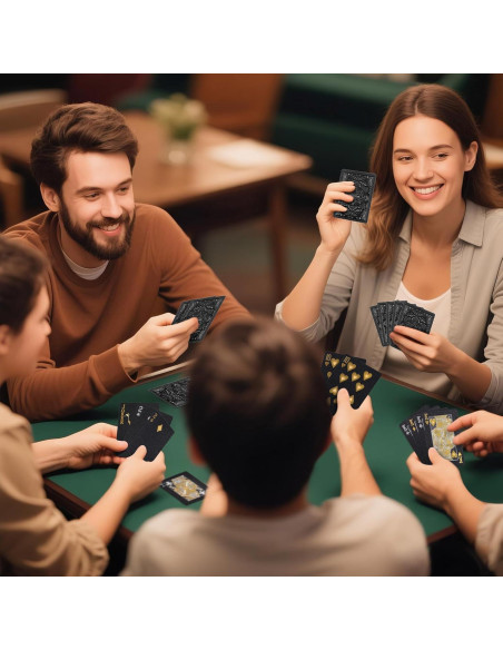 Baraja de Cartas de Póker Impermeables Wkchxd - 52 Cartas