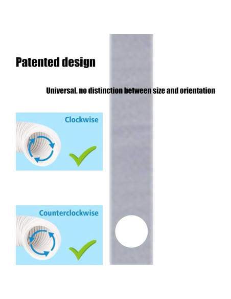 Kit de Ventilación para Aire Acondicionado Portátil tBesme - Sello Universal para Puertas Deslizantes 198-249 cm