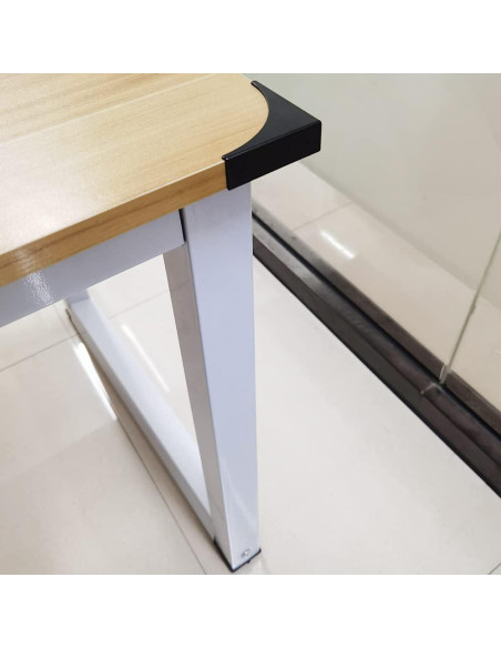 4 Protectores de Esquina de Metal Negro HWAQHDYL para Muebles