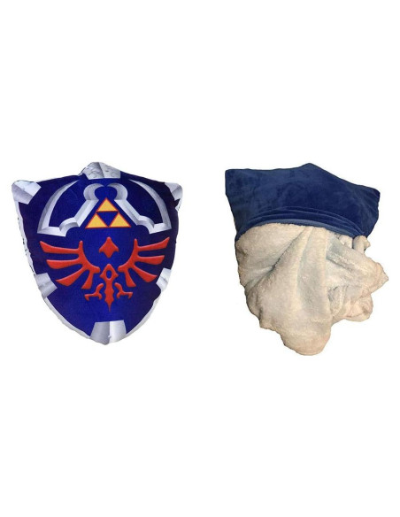 Cojín Manta Hylian Shield MARUKQW 40 cm Algodón Azul