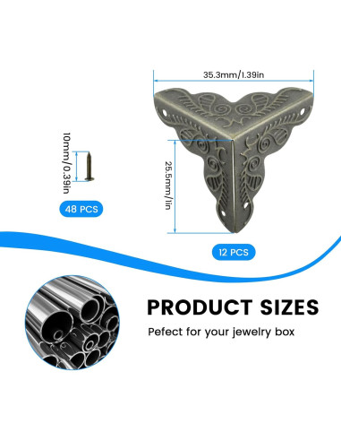 Protector de Esquinas de Muebles SDTC Tech 12 Piezas Bronce