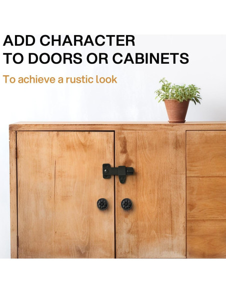 Cierre de Puerta de Granero Nordstrand - Pestillo Flip Negro