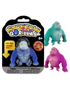 Gorilas Estirables de Juego Incredible Play - Paquete de 3