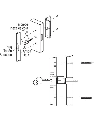 Cerradura de Cilindro Prime-Line E2103 3.18cm Cromada