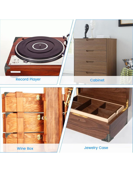 Protector de Esquinas de Muebles SDTC Tech 12 Piezas Bronce