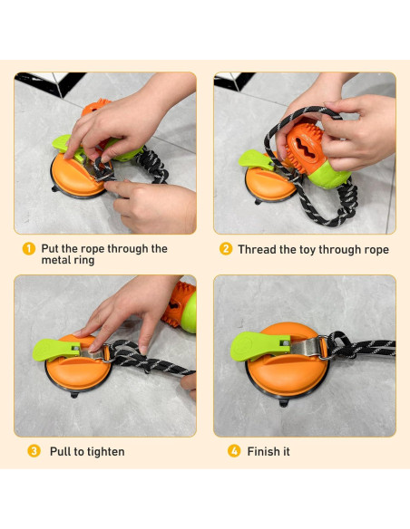 Juguete Interactivo para Perros Aipawzz con Ventosa y Cuerda