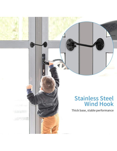 Cerradura de Puerta de Granero AsonTao 10.16 cm Acero Inoxidable