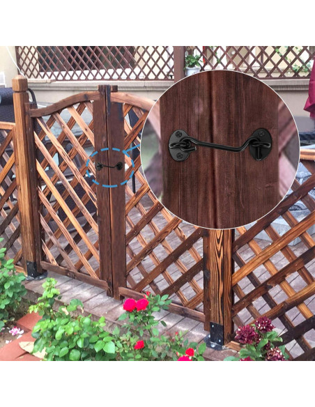 Cerradura de Puerta de Granero AsonTao 10.16 cm Acero Inoxidable Cerradura de Puerta de Granero AsonTao 10.16 cm Acero Inoxidable