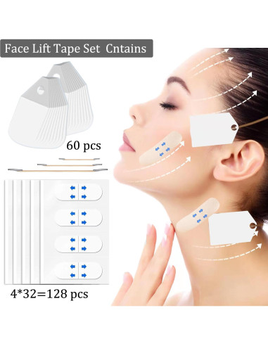 Cinta de Levantamiento Facial Invisible Aaiffey 188 Pzs